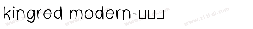 kingred modern字体转换